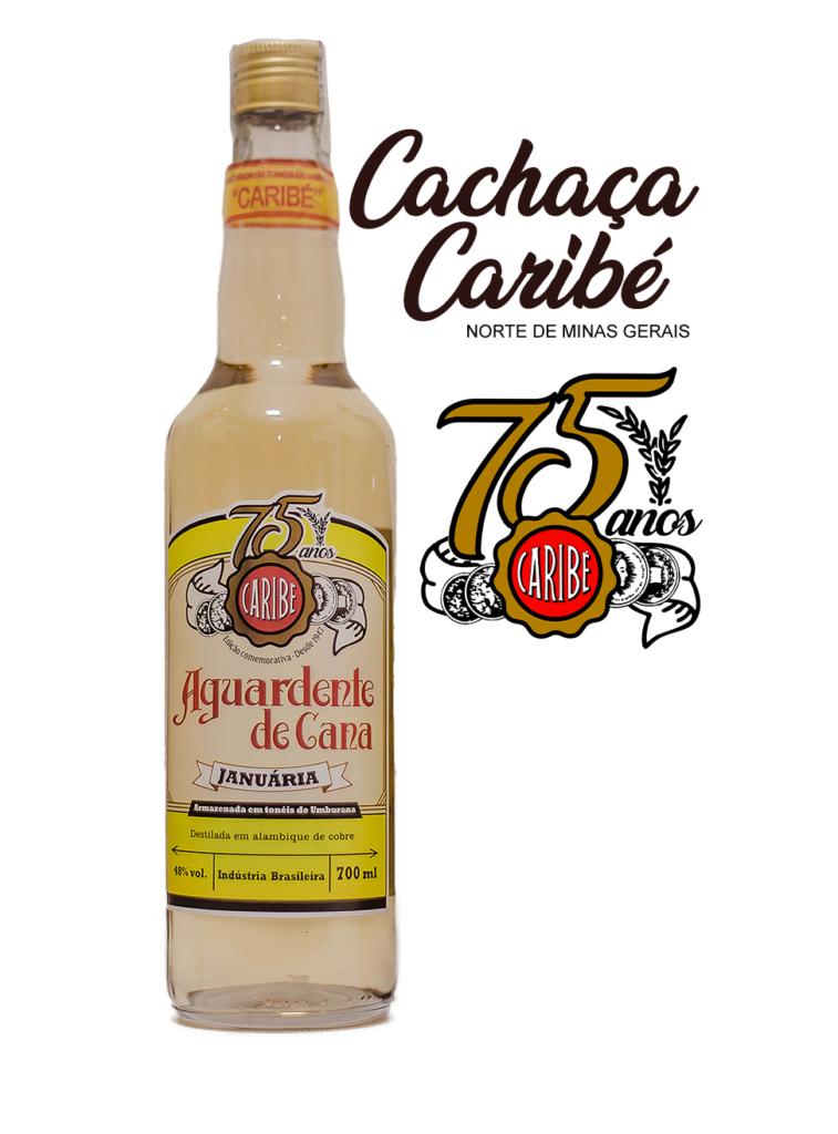 Cachaça Caribé 75anos a melhor de Minas Gerais