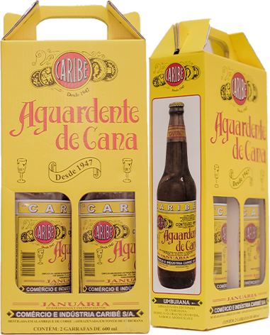 Kit presente cachaça Caribé